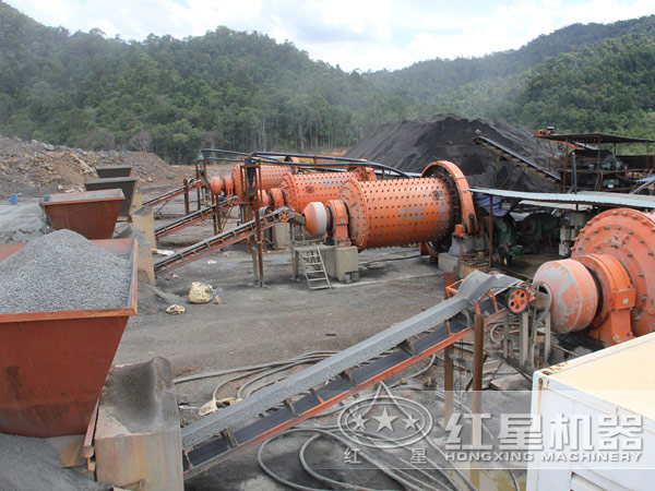 選礦設備投產現(xiàn)場