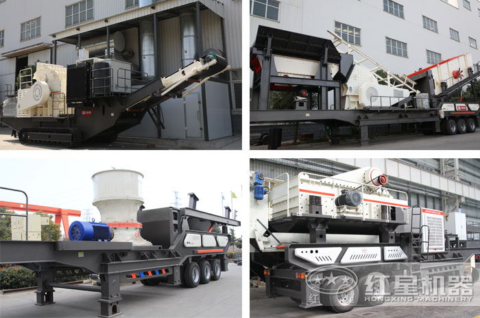 不同配置的移動式建筑垃圾破碎機 不同配置的移動式建筑垃圾破碎機