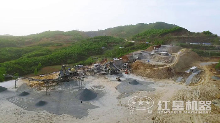 由紅星總包設(shè)計建設(shè)的桐柏石灰石砂石場 由紅星總包設(shè)計建設(shè)的桐柏石灰石砂石場