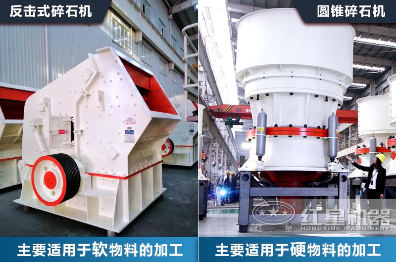 中細碎破碎設備該如何選？以常見的圓錐破和反擊破對比來為您分析