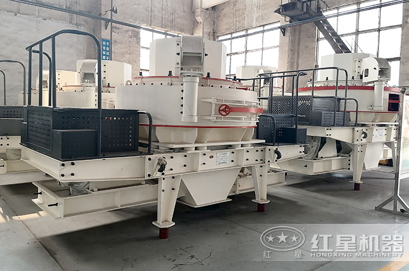 新型鵝卵石制砂機車間實拍圖片 新型鵝卵石制砂機車間實拍圖片