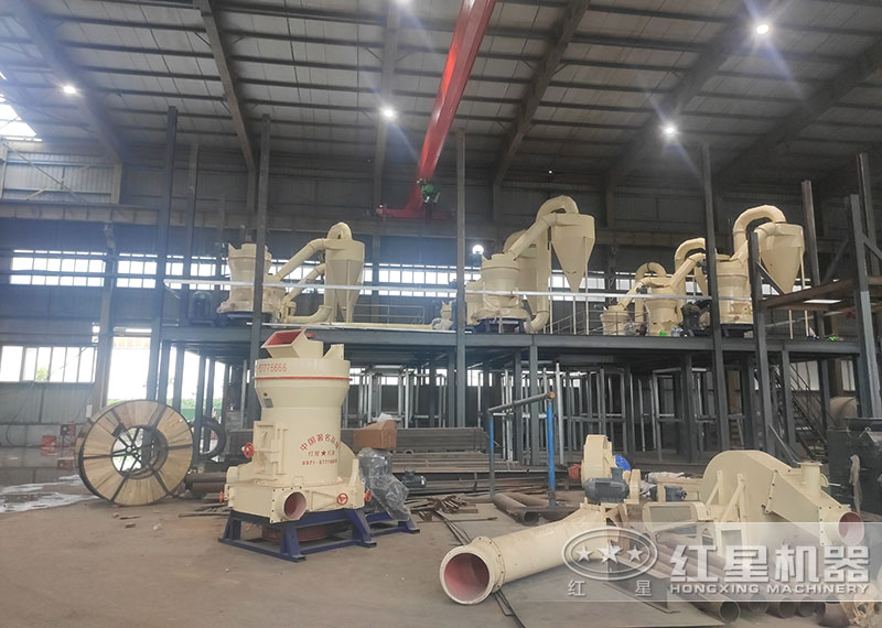 磨粉生產(chǎn)線中給料機(jī)、提升機(jī)現(xiàn)場(chǎng)安裝圖