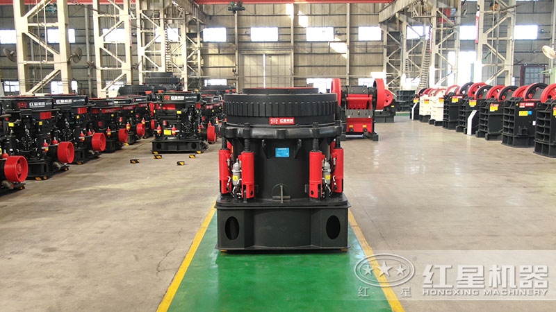 300型圓錐破碎機型號及參數(shù)，一小時能生產(chǎn)多少噸石子？